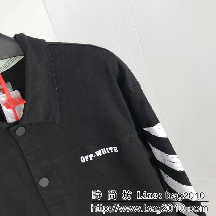 OFFwhite 18ss秋冬新款 薄款牛仔外套 水洗牛仔 男女同款 ydi1067